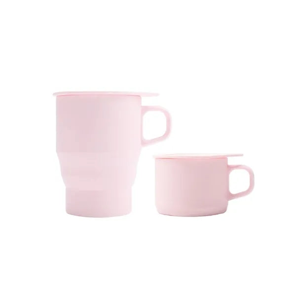Collapsible Travel Cup with Lid & Straw