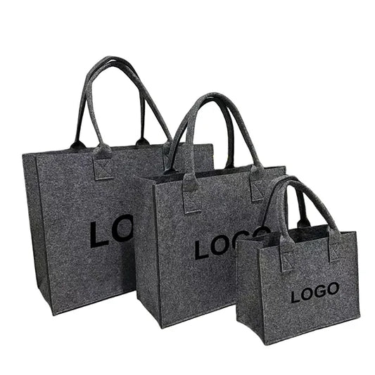 Elegant Felt Tote and Shoulder Bag