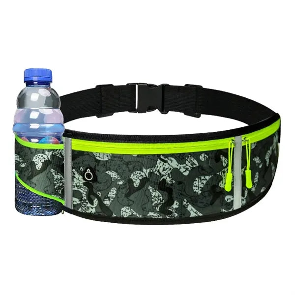 Waist Pack Sports Belt Pouch Bag with Water Bottle Holder