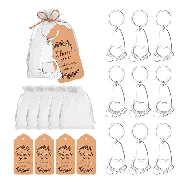 Footprint Keychain Bottle Opener