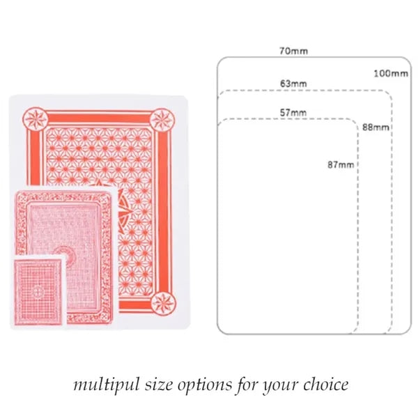 Flexible Plastic PVC Waterproof Playing Poker Cards Casino
