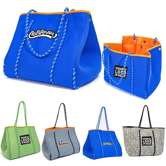 Large Fashion Neoprene Beach Tote Bag For Women