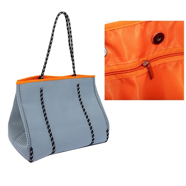 Large Fashion Neoprene Beach Tote Bag For Women