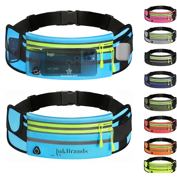 Waist Pack Sports Belt Pouch Bag with Water Bottle Holder