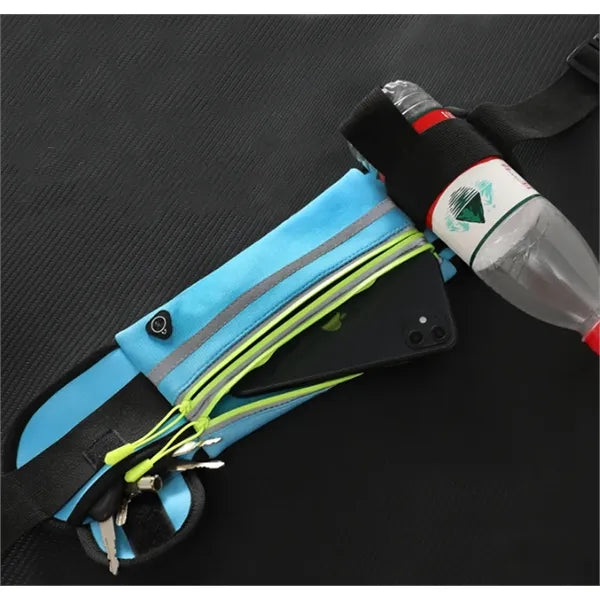Waist Pack Sports Belt Pouch Bag with Water Bottle Holder
