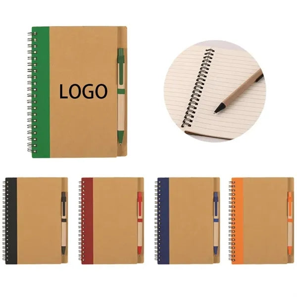 Kraft Paper Fabric Stitching Cover Account Note Book
