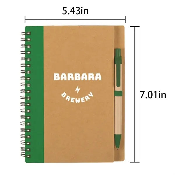 Kraft Paper Fabric Stitching Cover Account Note Book