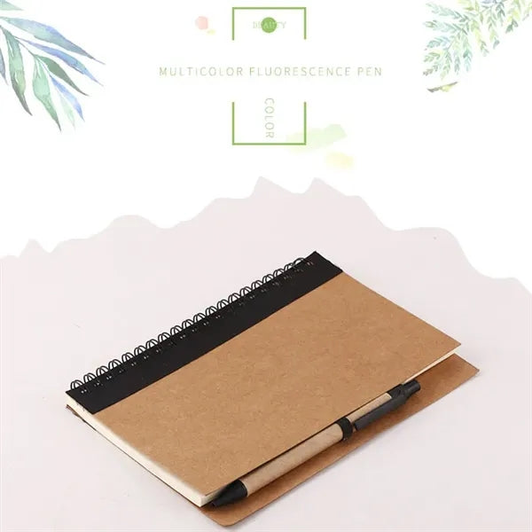 Kraft Paper Fabric Stitching Cover Account Note Book