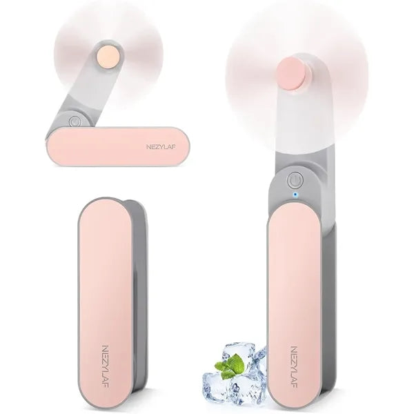 2 Speeds Rechargeable Pocket Mini USB Fan Foldable