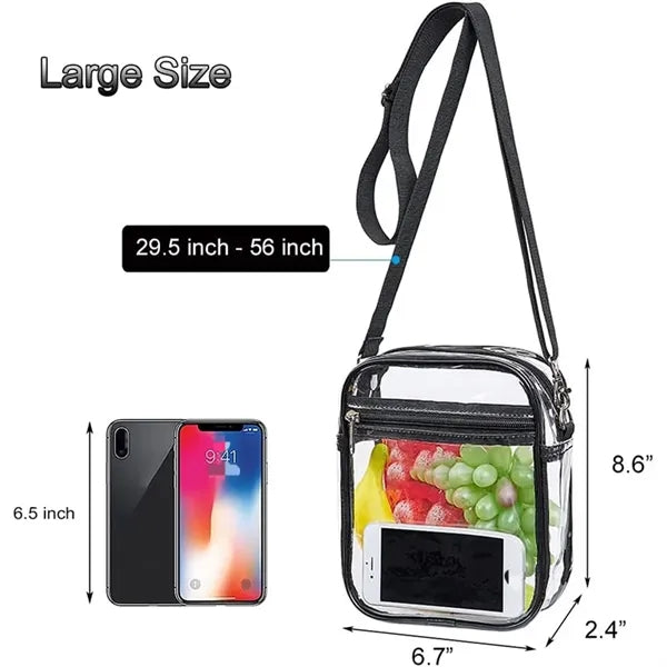 Transparent PVC Fashion Crossbody Purse