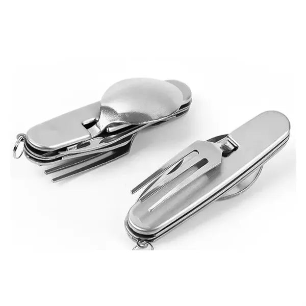 Multifunctional Folding Stainless Steel Tableware
