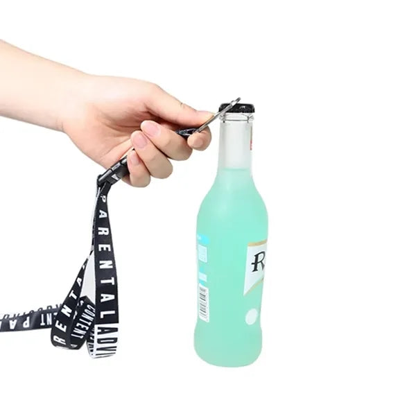 Safety Breakaway Buckle Release Lanyard with Bottle Opener