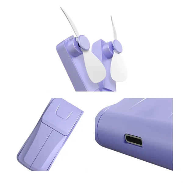 Portable USB Rechargeable Foldable Mini Handheld Fans