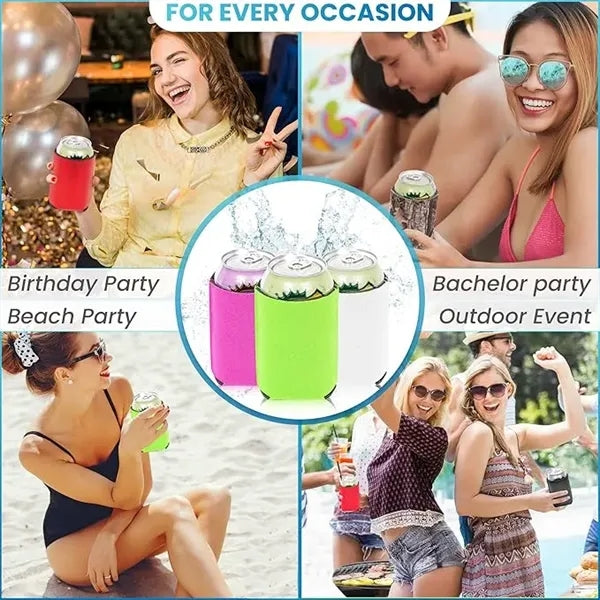 Multi-Color Neoprene Insulated Can Cooler Sleeve for Beer