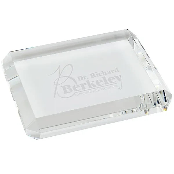 Crystal Rectangular Paperweight