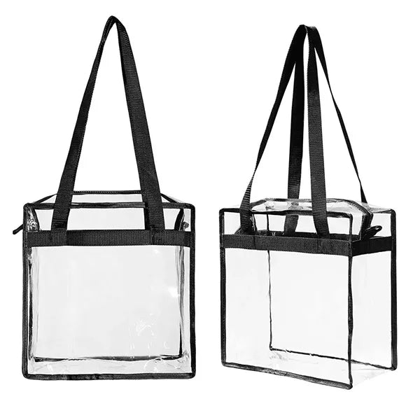 Clear Stadium Zippered Tote Bag