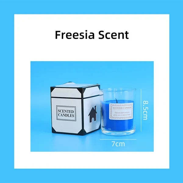 Glass Votive Candle Soy Wax For Home Aromatherapy & Gifts