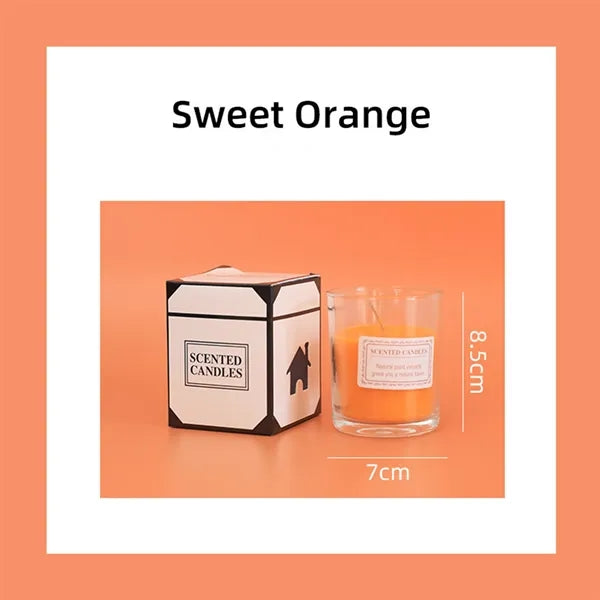 Glass Votive Candle Soy Wax For Home Aromatherapy & Gifts