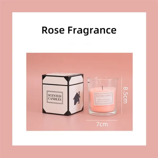 Glass Votive Candle Soy Wax For Home Aromatherapy & Gifts