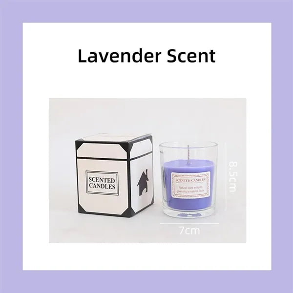 Glass Votive Candle Soy Wax For Home Aromatherapy & Gifts