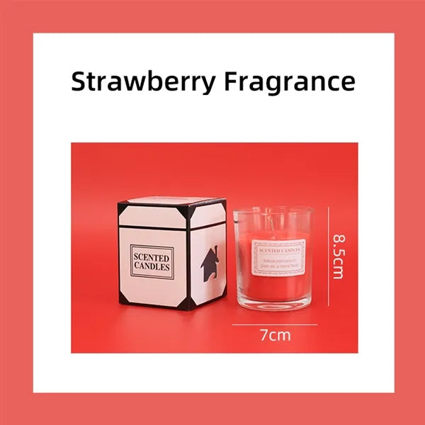 Glass Votive Candle Soy Wax For Home Aromatherapy & Gifts