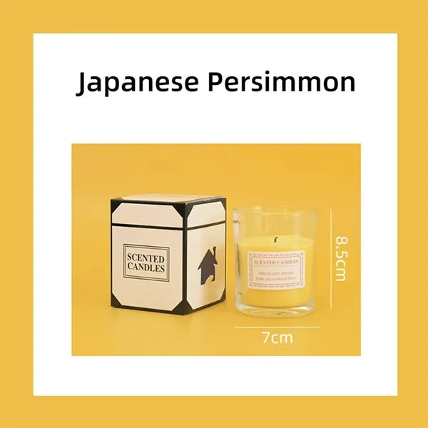Glass Votive Candle Soy Wax For Home Aromatherapy & Gifts