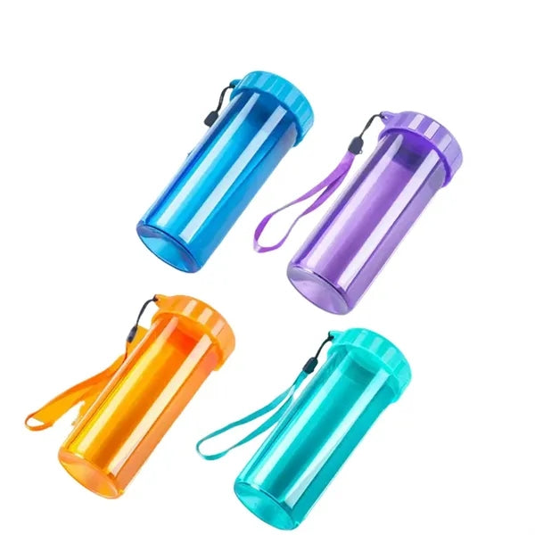 15 OZ Clear Drop Resistant Plastic Water Bottle