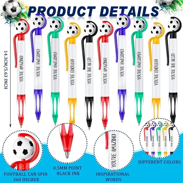 Soccer Football Ballpoint Pens Black Ink