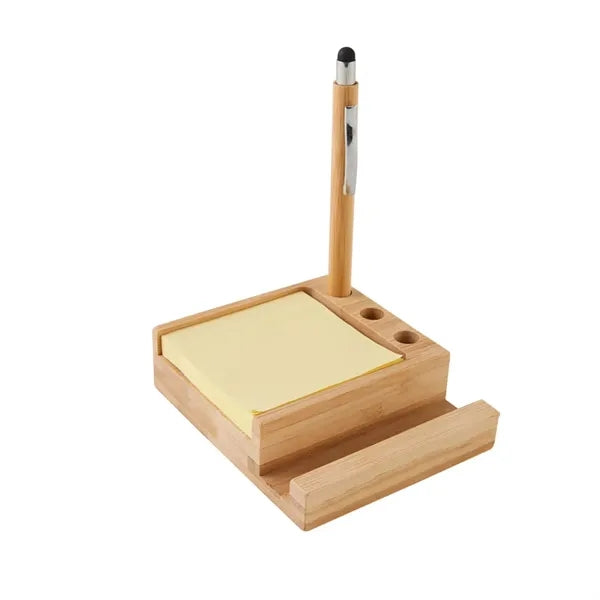 Office Supplies Pen Holder Bamboo Desk Organizer Tray