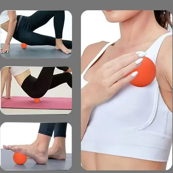 Logo Colorful Massage Lacrosse Yoga Ball