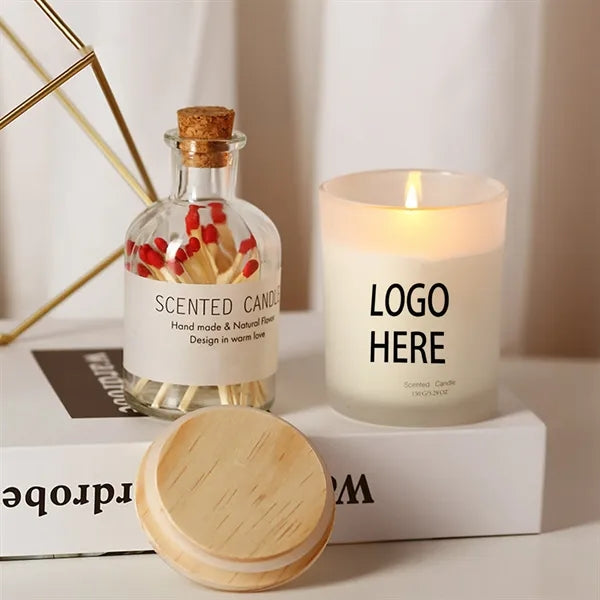 Hand-Poured Promotion Soy Wax Candle Gift for Clients