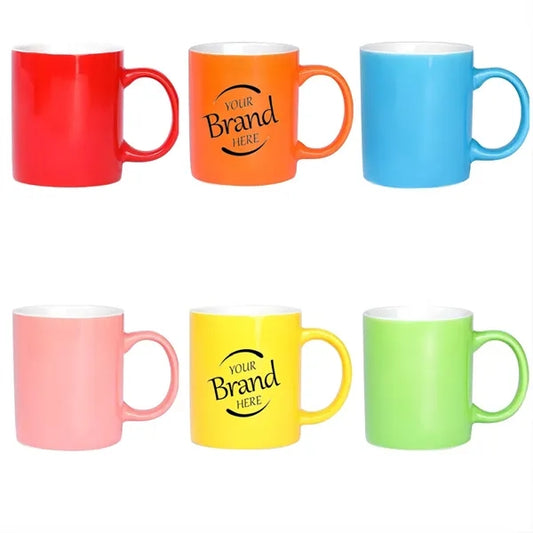 12 Oz Decorated Coffee Mug With Handle