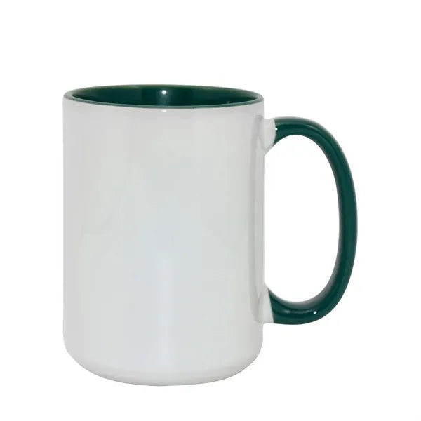 12 Oz Two-Tone Ceramic Mug