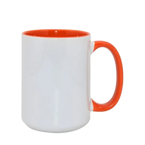 12 Oz Two-Tone Ceramic Mug