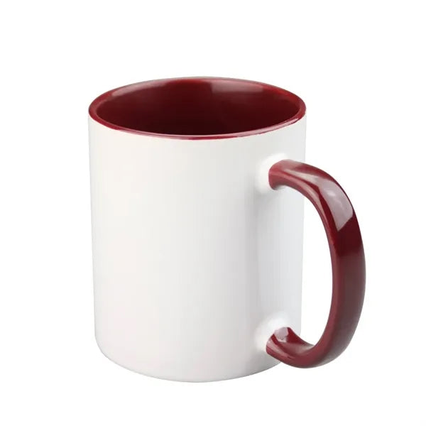12 Oz Two-Tone Ceramic Mug