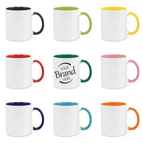 12 Oz Two-Tone Ceramic Mug
