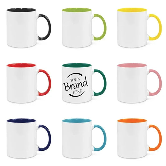12 Oz Two-Tone Ceramic Mug