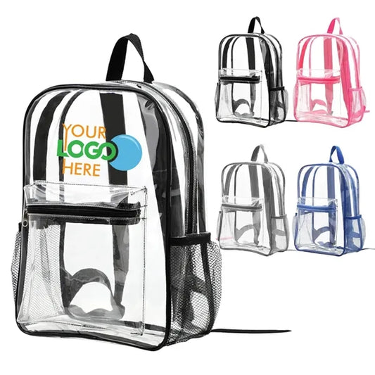 17" PVC Heavy Duty Transparent Backpack