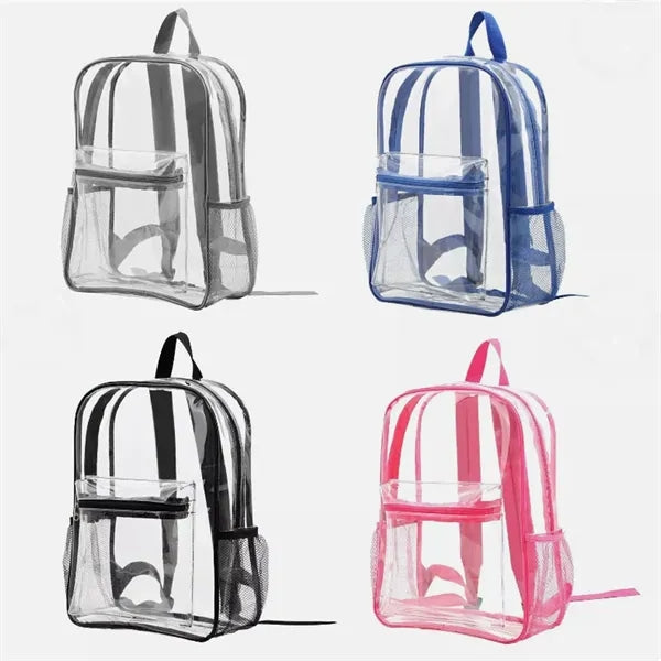 17" PVC Heavy Duty Transparent Backpack