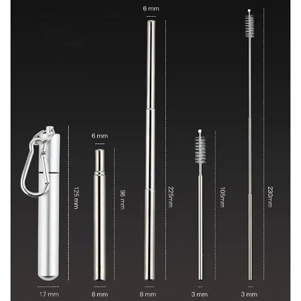 Stainless Steel Retractable Straw