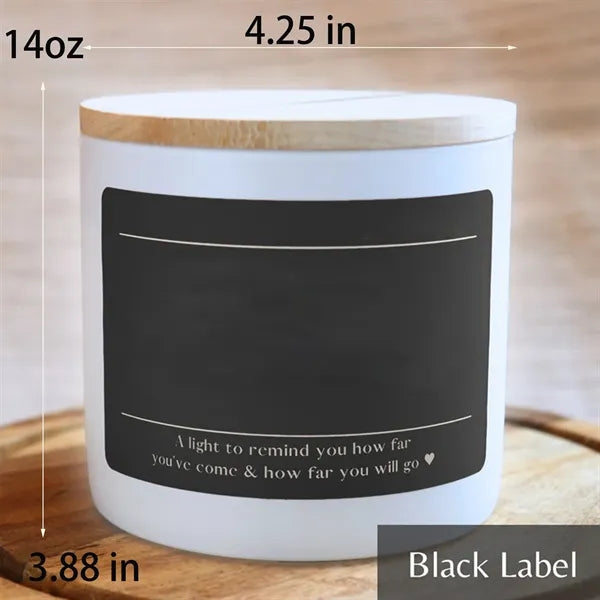Eco-friendly soy candle with bamboo lid Promotion Gift