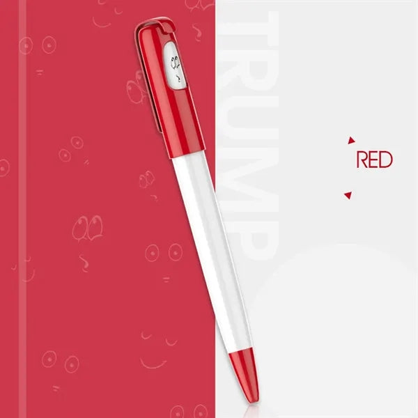 Plastic Cartoon Face Changing Ballpoint Pen