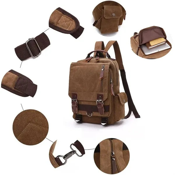 Outdoor Travel Canvas Backpack