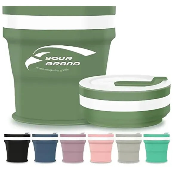Collapsible Silicone Travel Coffee Cup