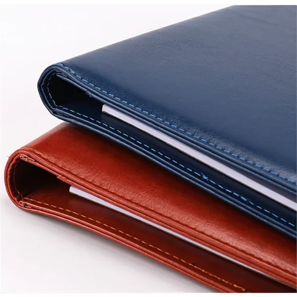 A4 Leather Business Portfolio Calculator Clipboard Organizer