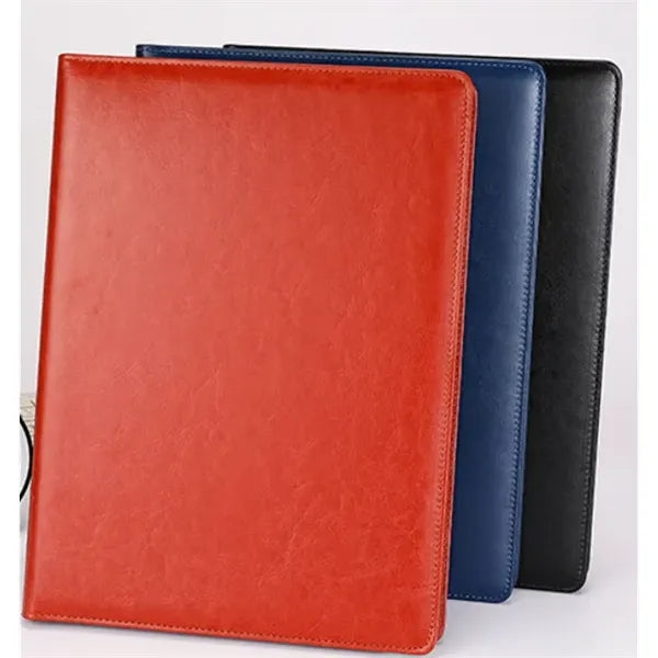 A4 Leather Business Portfolio Calculator Clipboard Organizer