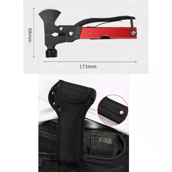 16 in 1 Outdoor Hatchet Multitool Portable Survival Hammer