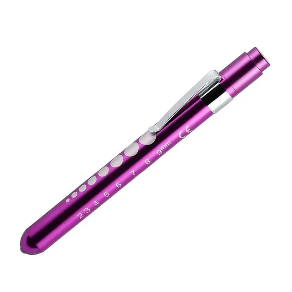 Aluminum Alloy LED Medical Pen Light With Pupil Gauge