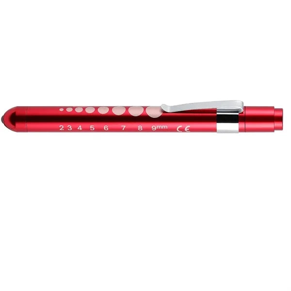 Aluminum Alloy LED Medical Pen Light With Pupil Gauge