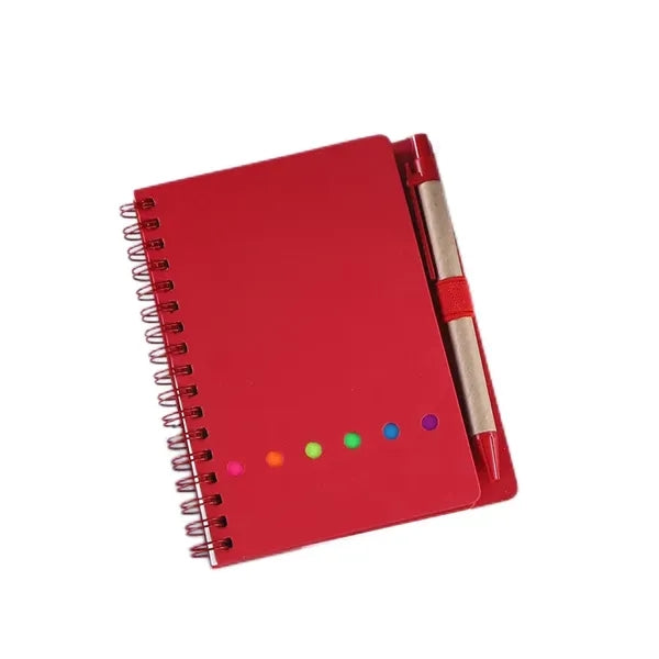 Spiral Notebook with Pen/Sticky Note
